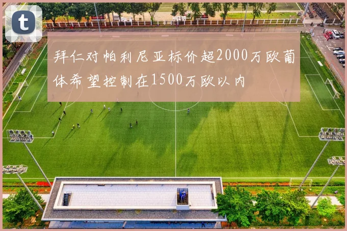 拜仁对帕利尼亚标价超2000万欧葡体希望控制在1500万欧以内